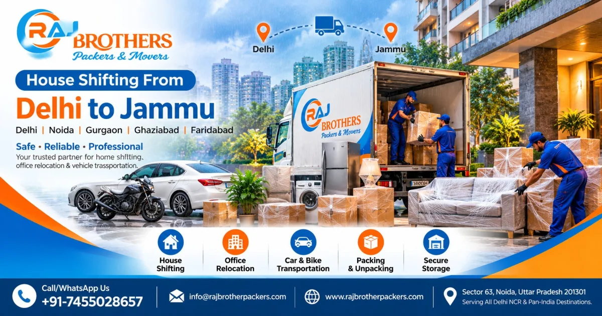 Best Packers and Movers in Noida, Greater Noida, Ghaziabad & Delhi NCR – Safe, Affordable & Trusted Relocation Services - Raj Brother Packers
