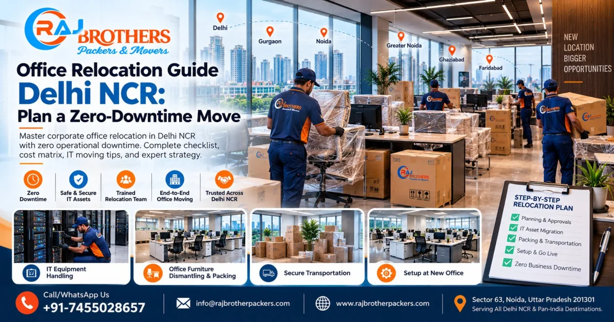 Office Relocation Guide Delhi NCR: Plan a Zero-Downtime Move - Raj Brother Packers